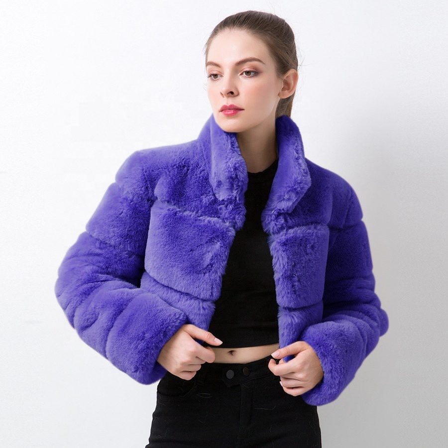 Προσαρμοσμένη χονδρική Χειμερινή FAUX FUR JACKET Γυναικείο παλτό από ψεύτικη γούνα