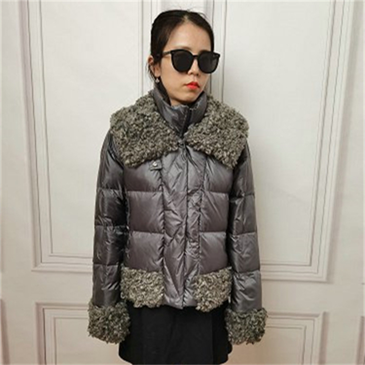 HG7218 nou sosire iarna 100% poliester țesătură impermeabilă puffer jachetă matlasată femei ocazional haină caldă puf