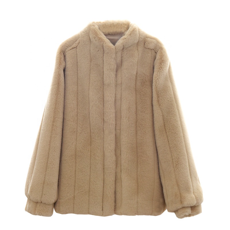 γυναικεία γυναικεία παλτό προσαρμοσμένα σε μέγεθος συνήθειας μέτρια χειμωνιάτικα μπουφάν με γιακά κοντό σταντ γυναικεία παλτό από ψεύτικη γούνα