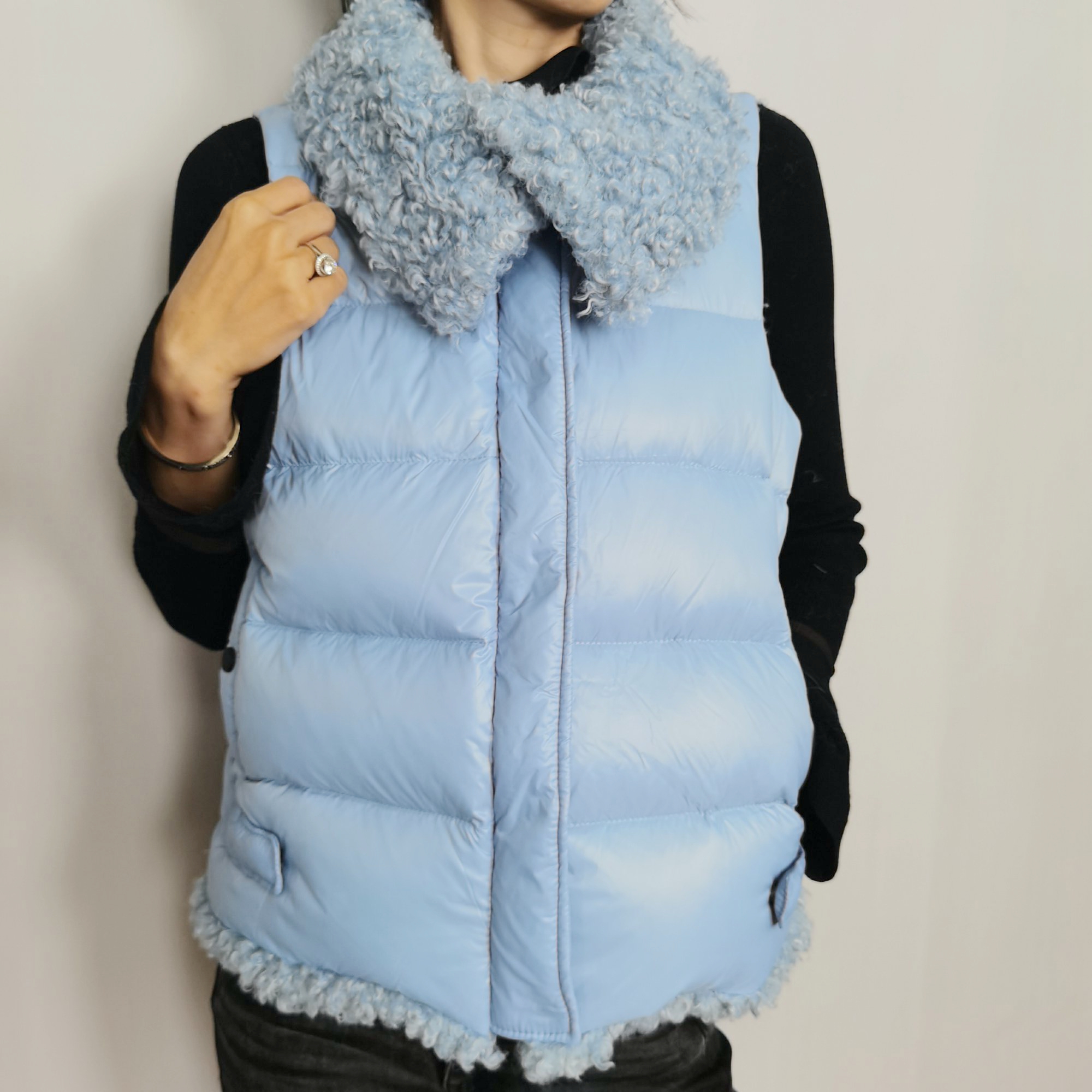 Lady Padding Bubble Winter Lightweight Faux Fur Mouwloze vest Down Puffer Vest
