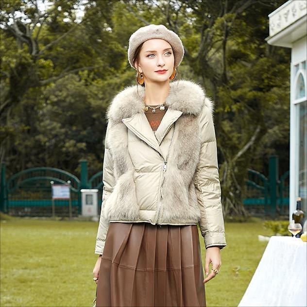 HG7084 Custom Custom Sleeves Women Fashion Fluffy Fur Coat Mariha Seaparo sa 'Nete se Sefubelu sa Fox for Ladies