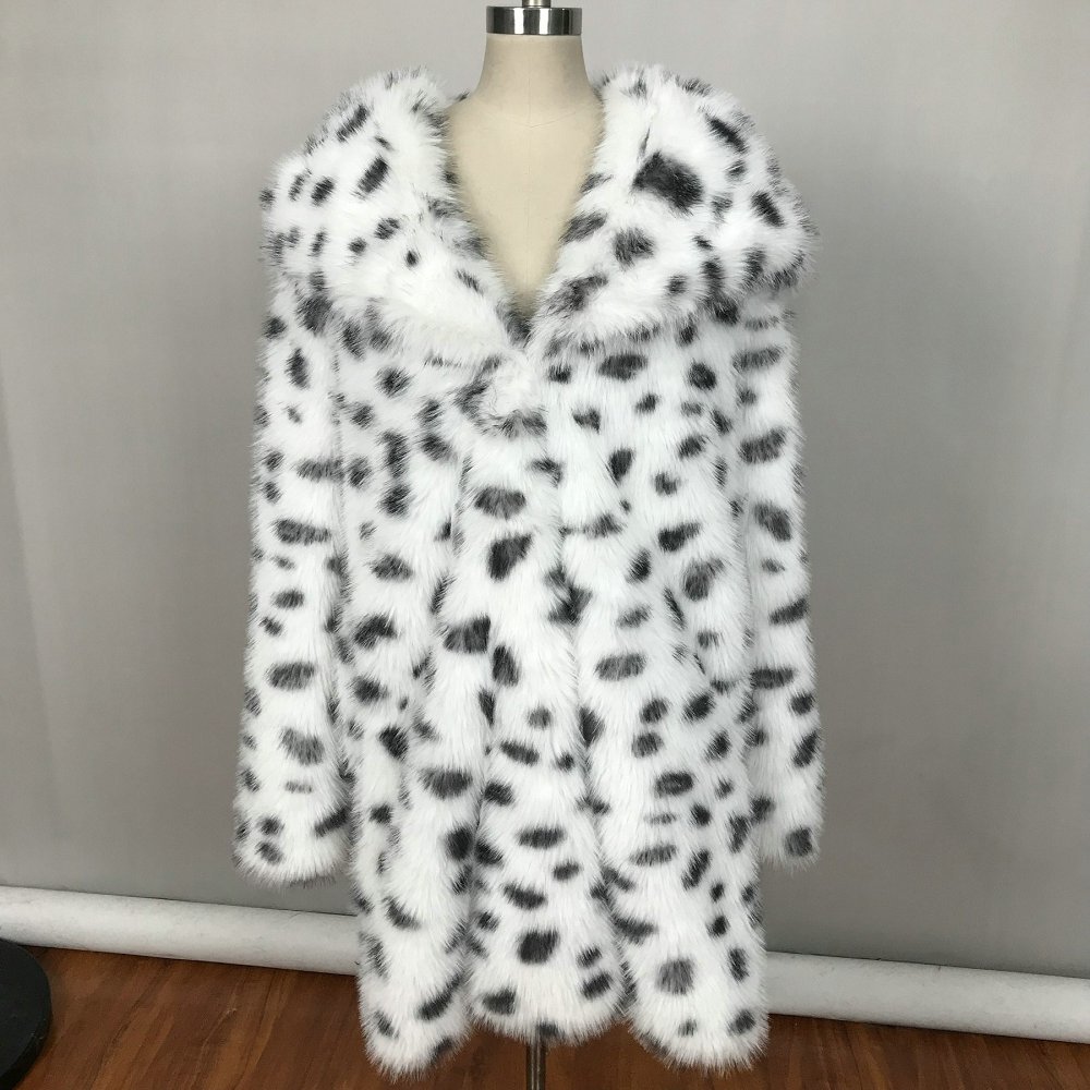 HFK0331 Luksuslik Faux Fur Fluffy Furry Coat kapuutsiga roosa kunstkarusnaha mantel