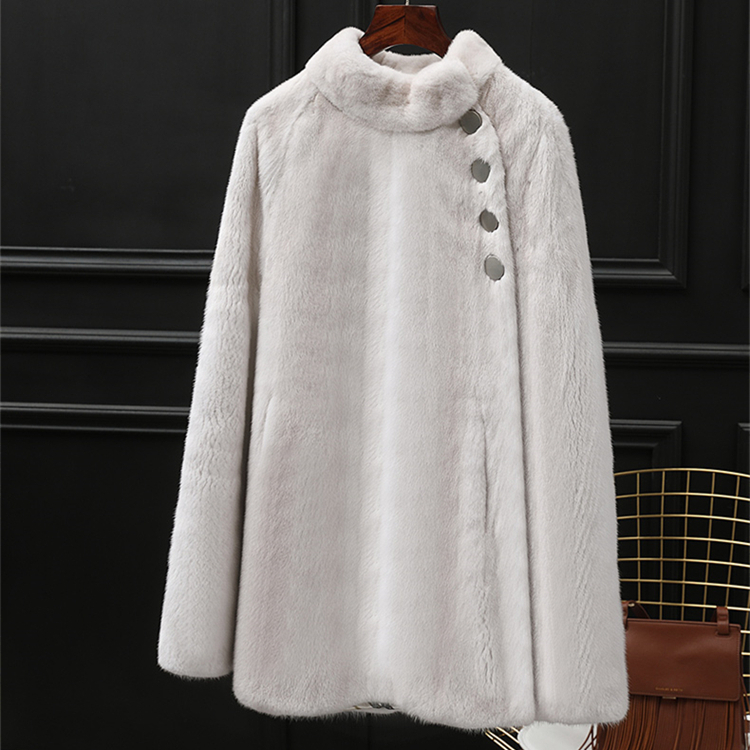 Wholesale Dames Winter Warm Oanpaste kasjmierwol hege kwaliteit Faux Fur poncho dame Fluffy konijn cape froulju bont sjaal