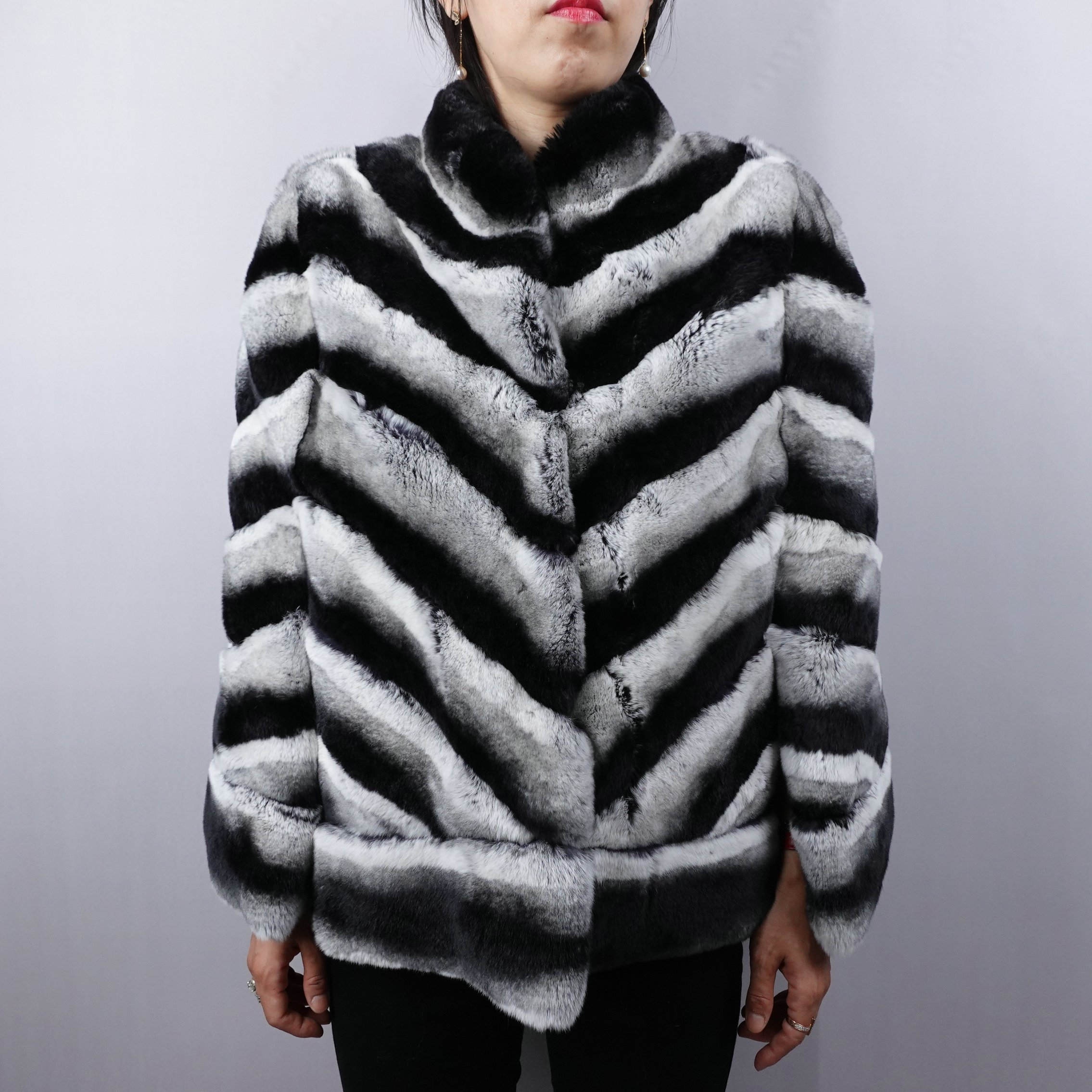 HG7402 custom plus size γυναικεία τοπ μπουφάν κοντά γυναικεία παλτό & outwear λιτά χειμωνιάτικα τσιντσιλά ψεύτικη γούνα γυναικεία παλτό