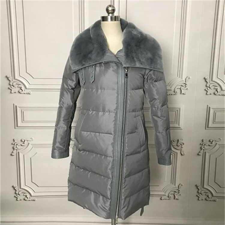 Factory Direct Wholesale Woman Overcoat down and faux fur trim coat