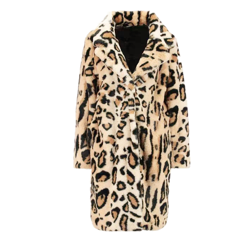 Grosir Fashion Long Ladies Winter Coats Mantel Wulu Palsu Wanita Faux Fox Fur Jaket Jaket