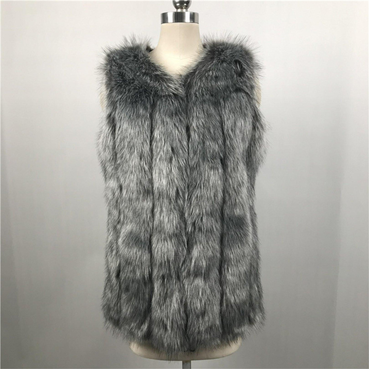 fur vest & shawl