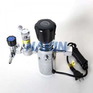 Elektrisch beheizter C02-Gasdruckregler mit Drossel