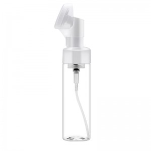 2021 China New Design Foam Pump For Sanitizer Bottle – 100ml 150ml 200ml plastic mousse foam pump bottle with brush – Halu