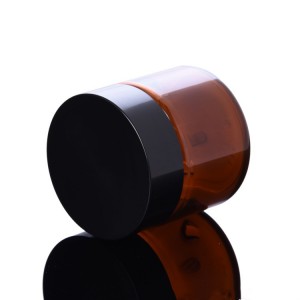 80ml 100ml 150ml PET lege amber gesicht cream hier wax container foar cosmetische