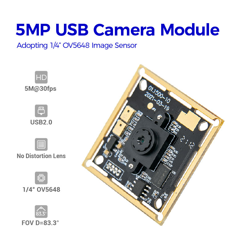 โมดูลกล้อง Omnivision OV5648 ความละเอียด 5MP