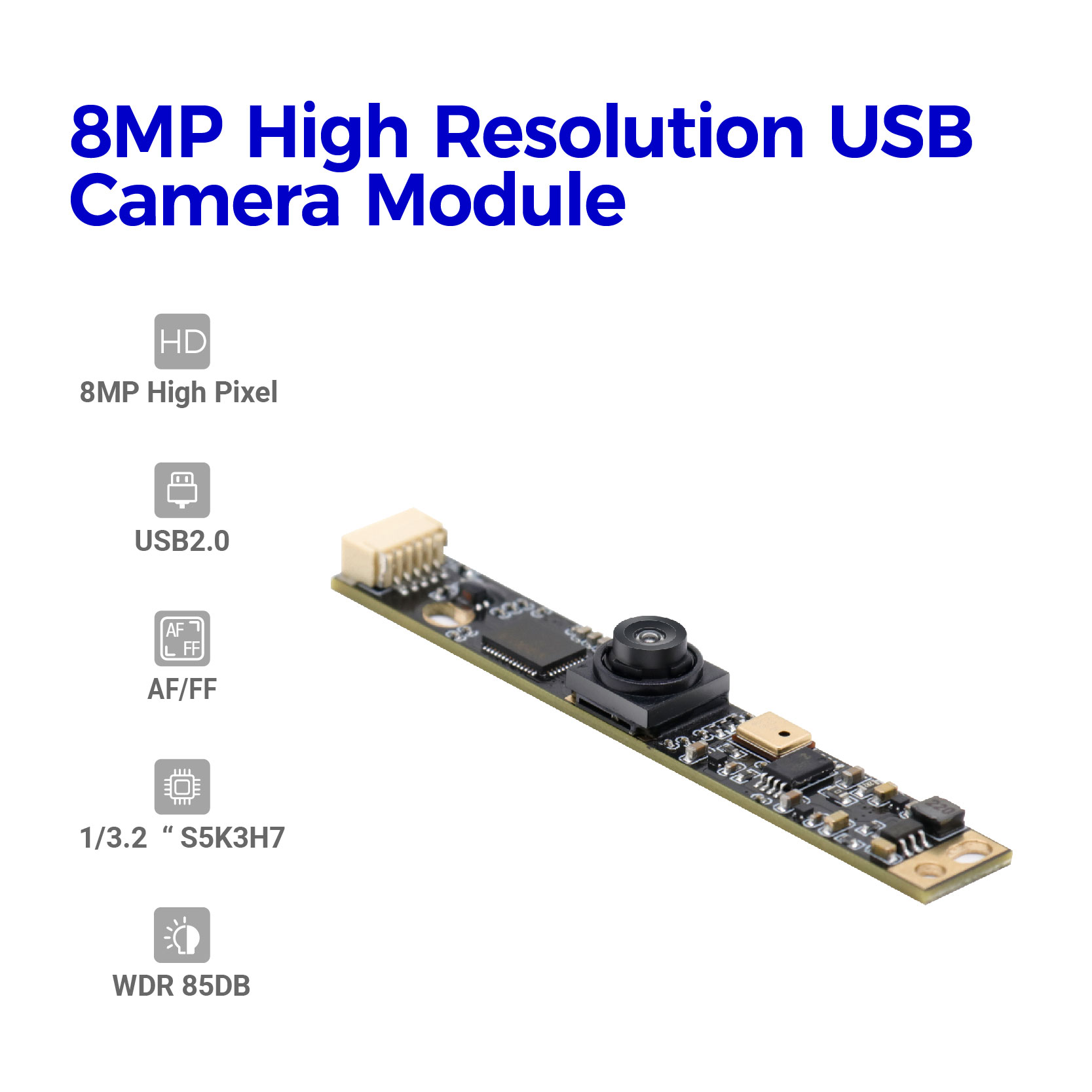 8MP S5K3H7 โมดูลกล้องออโต้โฟกัส