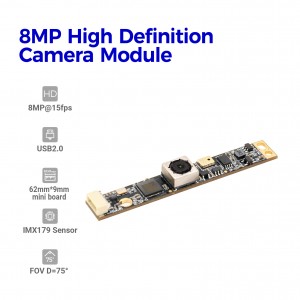 โมดูลกล้อง AF 8MP สำหรับจอแสดงผล LED