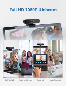 1080P Webcam Terbina Dalam Cover&Mic
