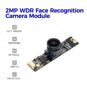 โมดูลกล้องจดจำใบหน้า 1080P WDR