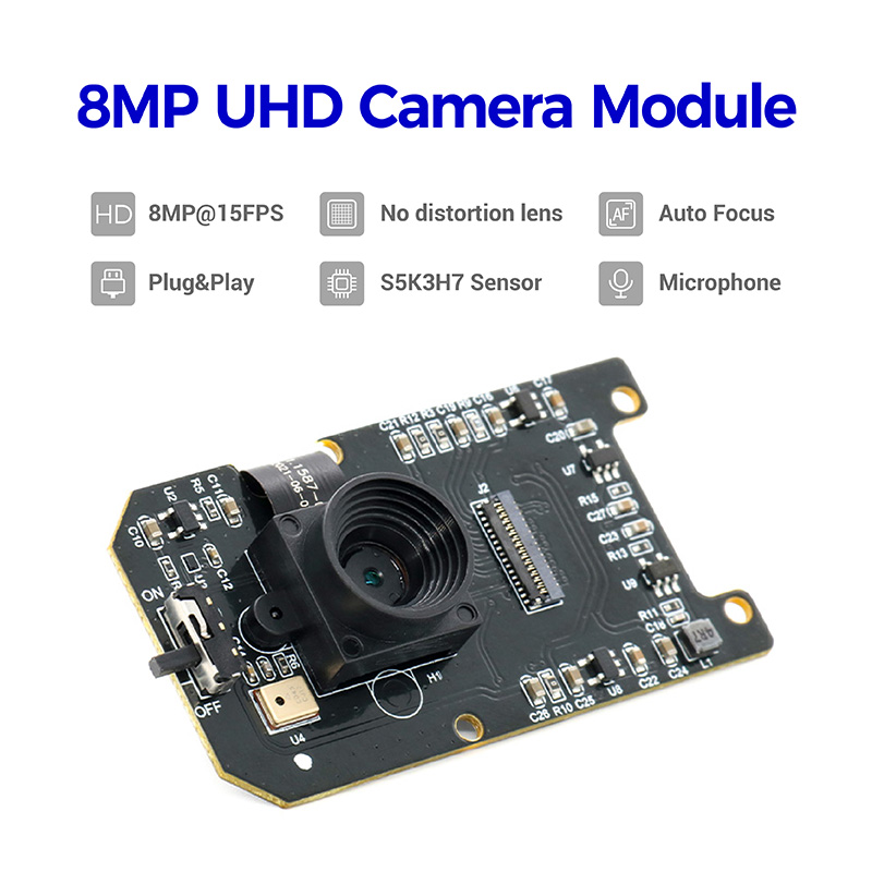 โมดูลกล้อง 8MP S5K3H7 สำหรับตัวอ่าน OCR ภาพเด่น