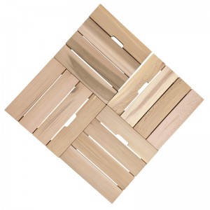 Wood decking tiles