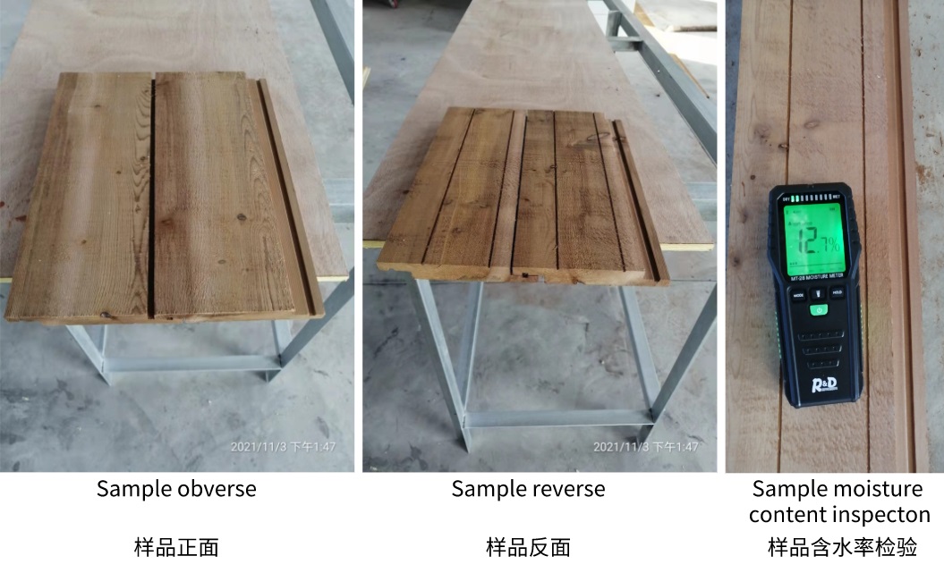 Western Red Cedar Shiplap raw materials and samples
