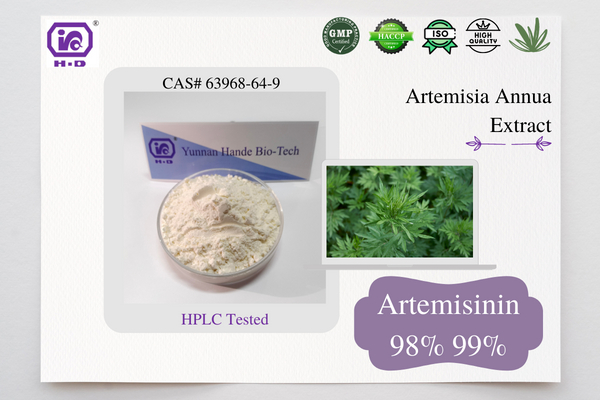 תמצית Artemisia annua Artemisinin 98% חומרי גלם צמחיים נגד מלריה