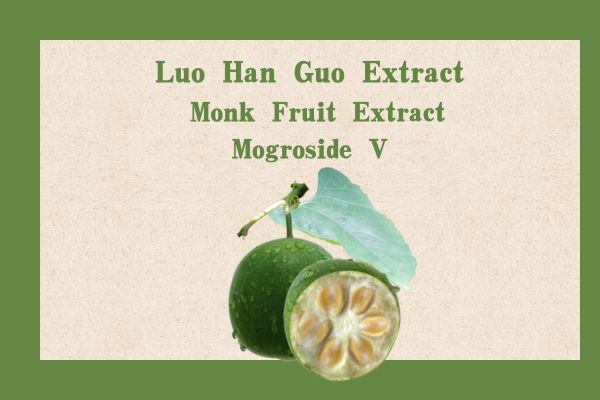 Şekeri çalyşmak Tebigy süýjüdirijiler Organiki Luo Han Guo ekstrakt tozy 50% monah miwesi ekstrakt Mogroside V