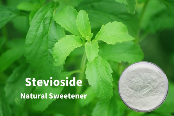 Steviosides rendah kalori sareng pemanis alami amis luhur