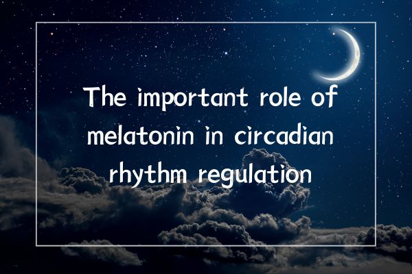 Indima ebalulekileyo ye-melatonin kulawulo lwesigqi se-circadian