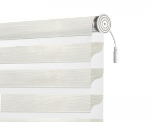 Luxury Fabric Shades Shutters Double Curtain Sheer Shades Electric or Motorized blinds Window Curtain for Home Office