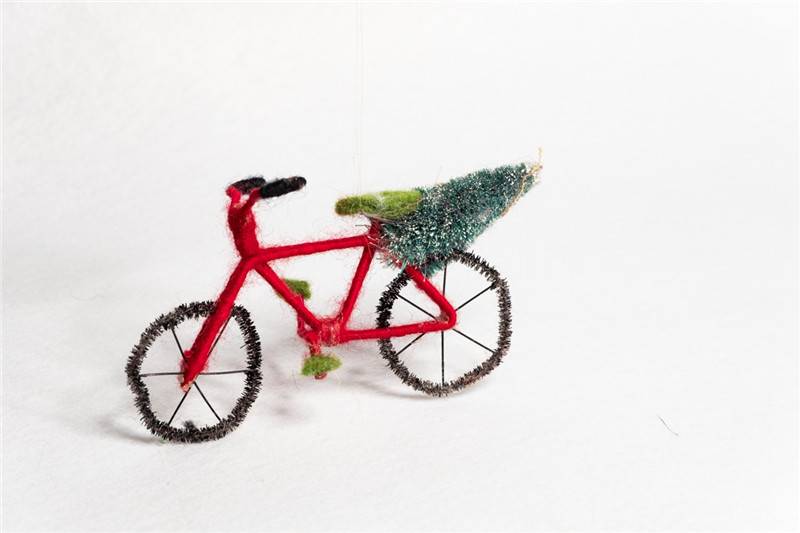Handmade bicycle with Xmas Tree Hanging
