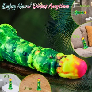 I-Artistic Canvas Realistic Thrusting Dildos- I-Lifelike Shape Premium Silicone ene-Powerful Suction Cup ye-Hands-free Desire.