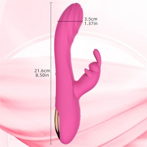 Vibrator Tongue Meji – 2-in-1 Vibrator pẹlu G-Spot Stimulation ati Ehoro Clit Clit Massager