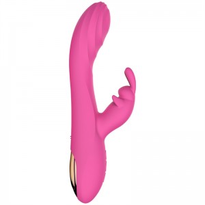 Vibrator Tongue Meji – 2-in-1 Vibrator pẹlu G-Spot Stimulation ati Ehoro Clit Clit Massager
