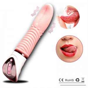 DomLust Vibrator za jezik – Izkusite realističen užitek v mesu【DL-WV-011】