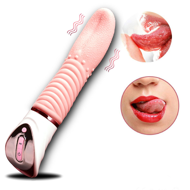 I-DomLust Tongue Vibrator – Yiva Inyama eyonwabileyo eyinyani【DL-WV-011】