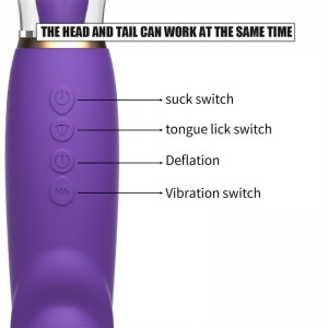 Licking teanga 3-in-1, sucking clit nipple, agus vibrator brosnachaidh G-Spot: an inneal tlachd mu dheireadh【DL-WV-238】