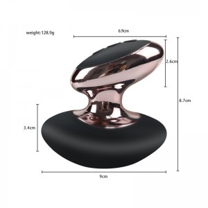 Luxusný ručný silikónový vibrátor G-Spot – zažite intenzívne potešenie v zlatej čiernej farbe【DL-WV-374】