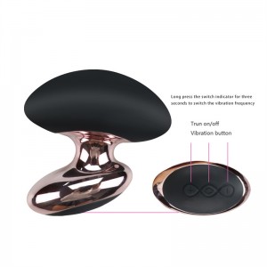 Eskuko G-Spot silikonazko bibragailu luxuzkoa - Esperientzia plazer bizia Golden Black【DL-WV-374】