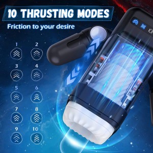 Вібраційний мастурбатор Domlust Handheld Thrusting Rotation Sex Machine