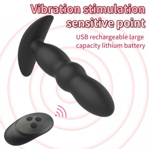 Kaugjuhtimispuldiga suruv eesnäärme masseerija – anaalvibraator, millel on 3 tugevat vibratsiooniseadet käed-vabad naudingu jaoks.