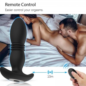 Aukščiausia malonumo technologija – Domlust Remote Control Thrusting Prostate Massager.