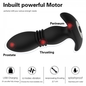 쾌락 기술의 궁극 – Domlust Remote Control Thrusting Prostate Massager.