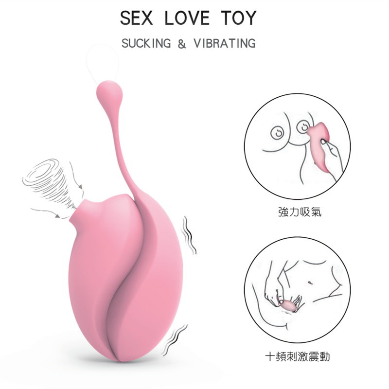 ! Uovo d'amore 2-in-1 cù vibratore di delfinu - Un ghjoculu di piacè versatile per una stimulazione intensa [Macaron Pink/Verde]