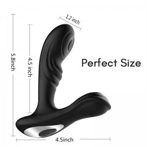 Draadloze prostaatstimulator met anaalplug en afstandsbediening: waterdicht seksspeeltje voor mannen