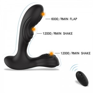 Massaggiatore prostatico wireless con plug anale e telecomando: sex toy impermeabile per uomo