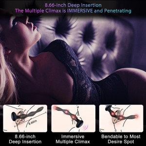 [DL-MV-010] 3-in-1 E-stim Pulse Shocking Heating Prostate Massager Anal Beads Vibrator Sex Toys.