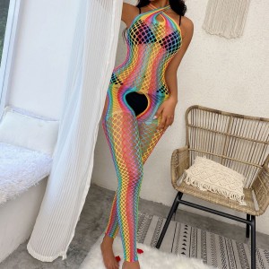 Amazoni 2023. aasta enimmüüdud uustulnuk Rainbow Erotic Sexy Mesh Bodysuit SC-YDC03
