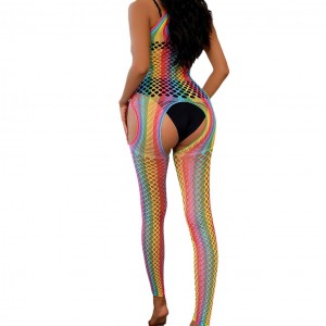 Pinakamabenta sa Amazon 2023 Bagong Arrival Rainbow Erotic Sexy Mesh Bodysuit SC-YDC03
