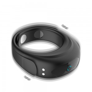 Domlust Locking Vibrating Cock Ring sareng Magnét Charging - Ukuran adjustable pikeun Kasenangan Maksimum
