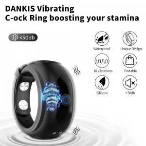 Domlust Locking Vibrating Cock Ring ine Magnetic Kuchaja – Adjustable Size for Maximum Pleasure