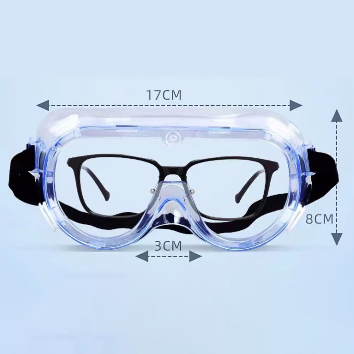 Kacamata pelindung untuk perlindungan debu dan ultraviolet