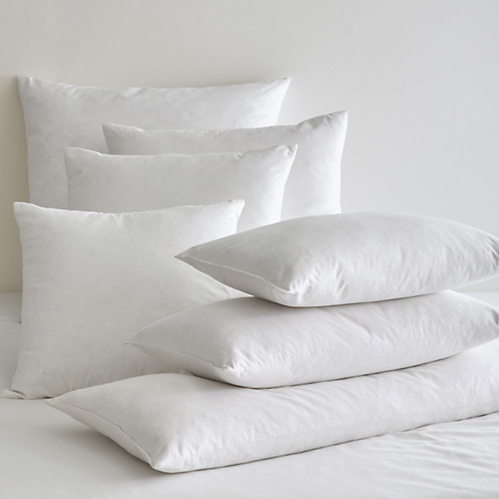 95/5 ລົງລຸ່ມ ແລະ feather -Set of 2, Cotton Fabric Square Inserts, Down and Feather Decorative Throw Pillow Inserts